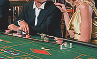 A high roller plays with high stakes
