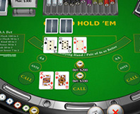 The special features of Casino Holdem are the possible side bets and payouts