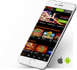 The mobile casino site of Casino777 Casino.