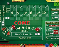 The most famous dice game that the online casinos offer is by far craps