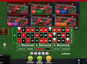 Multi Wheel Roulette from Playtech, played with 6 boilers. In total, a profit of 80CA $ was achieved in the expired betting round.
