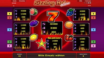 The overview of all winning combinations indicates how much is paid out by the bet